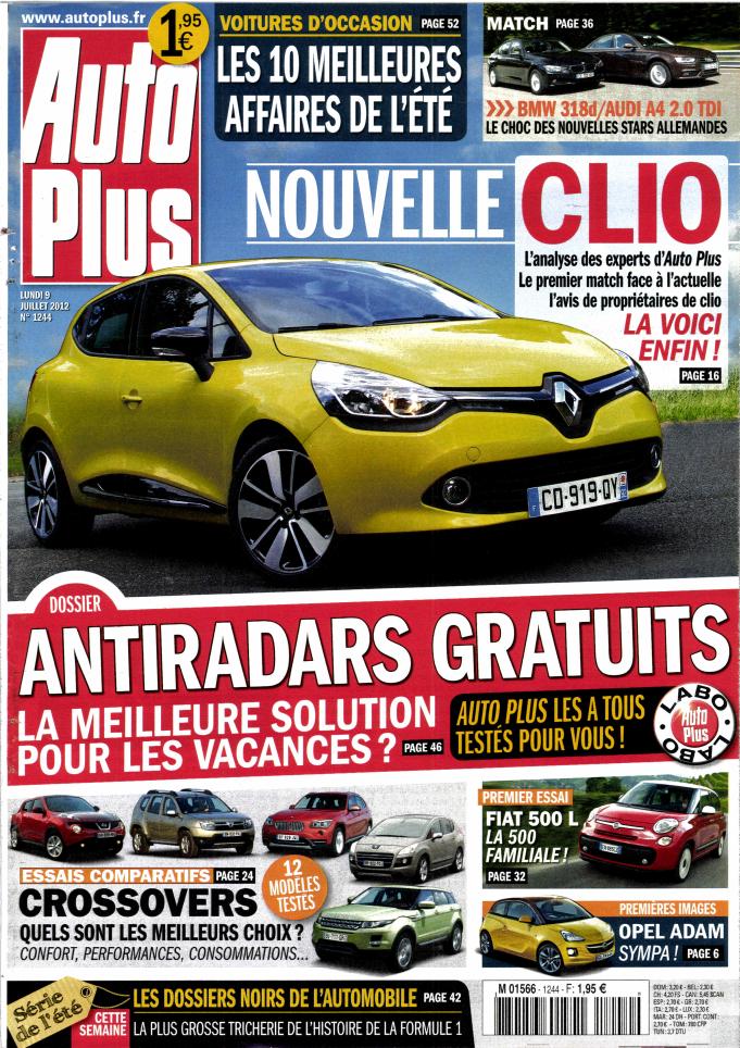 Auto Plus N°1244 du 9 au 15 Juillet 2012