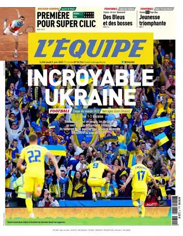 L'equipe du 02 Juin 2022