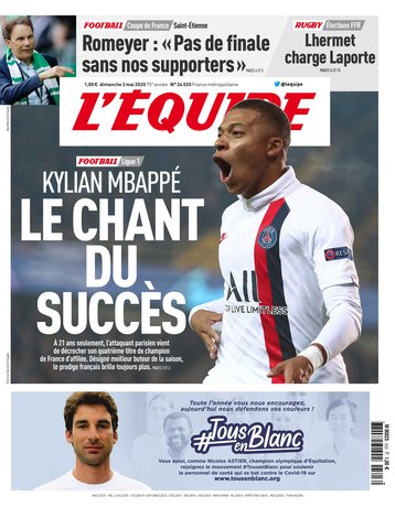 L’equipe du 03 Mai 2020