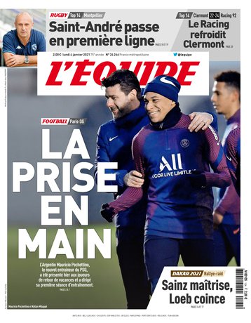 L’equipe du 04 Janvier 2021