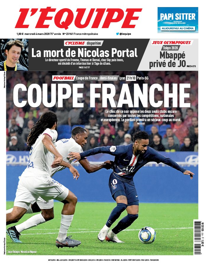 L’equipe du 04 Mars 2020