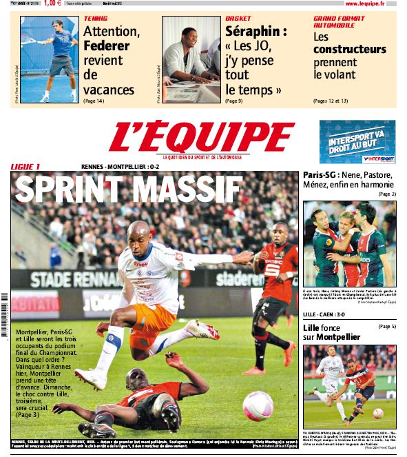 L'equipe du 08 Mai 2012