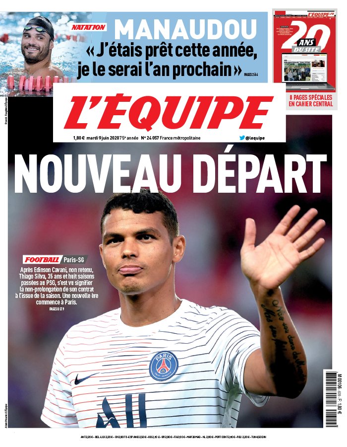 L’equipe du 09 Juin 2020