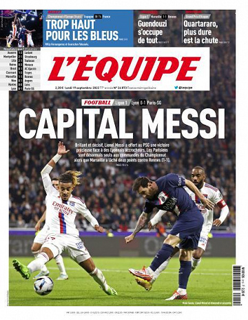 L'equipe du 19 Septembre 2022