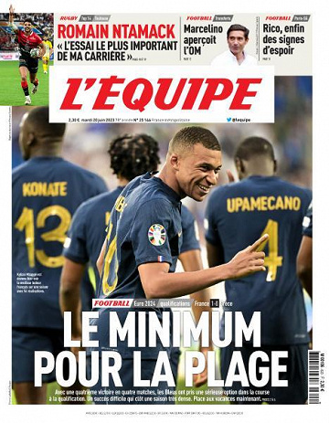 L'equipe du 20 Juin 2023