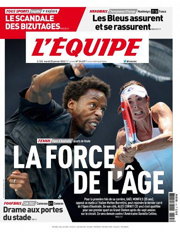 L’equipe du 25 Janvier 2022