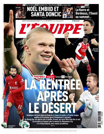 L'equipe du 26 Décembre 2022