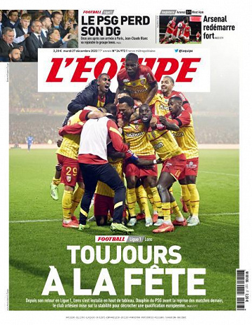 L'equipe du 27 Décembre 2022