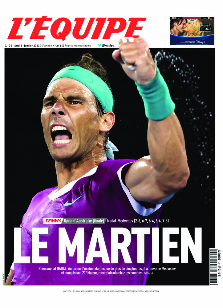 L’equipe du 31 Janvier 2022