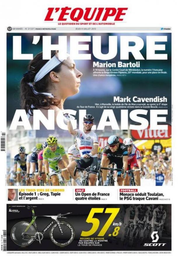 L' Equipe du jeudi 04 juillet 2013 -PDF-