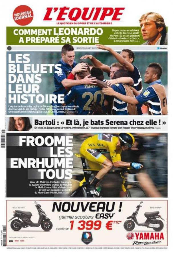 L' Equipe du jeudi 11 juillet 2013 -PDF-