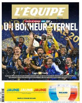 L’equipe du Lundi 16 Juillet 2018 PDF