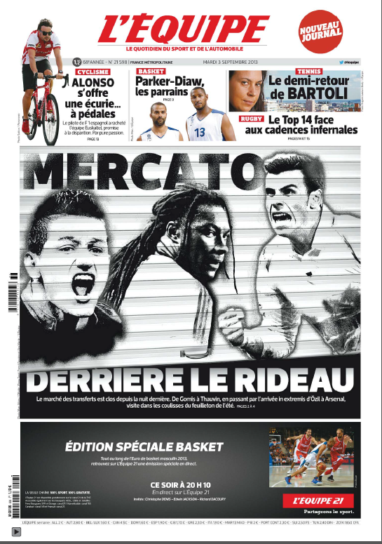 L'Equipe du mardi 03 septembre 2013 PDF