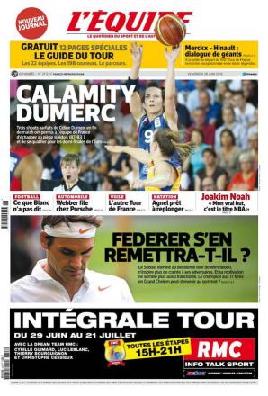 L' Equipe du vendredi 28 juin 2013