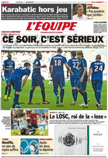 L'equipe Edition du 03 Octobre 2012