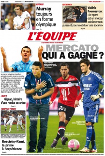 L'equipe Edition du 05 Septembre 2012