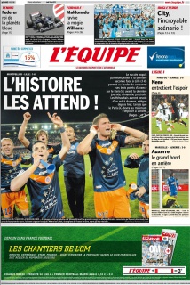 L'equipe Edition du 14 Mai 2012