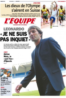 L'equipe Edition du 23 Août 2012