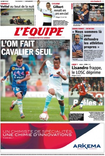 L'equipe Edition du 24 Septembre 2012