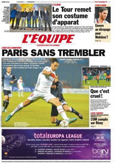 L'equipe Edition du 25 Octobre 2012