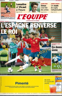 L'equipe Edition du 28 Juin 2012