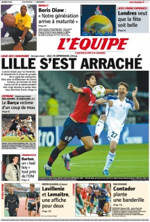 L'equipe Edition du 30 Août 2012