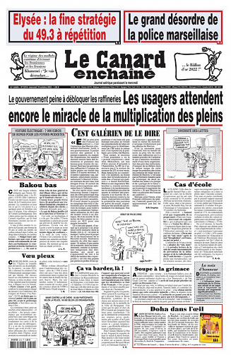 Le Canard Enchaîné - 19 Octobre 2022