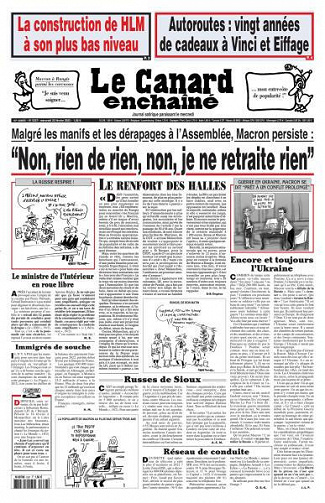 Le Canard Enchaîné - 22 février 2023