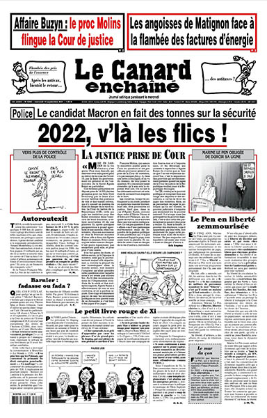 Le Canard enchaîné - 15 Septembre 2021