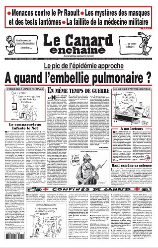 Le canard enchaîné N° 5185 du Mercredi 25 mars 2020