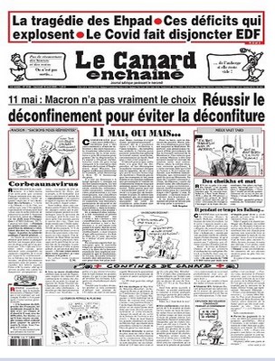 Le canard enchaîné N° 5190 du Mercredi 29 avril 2020