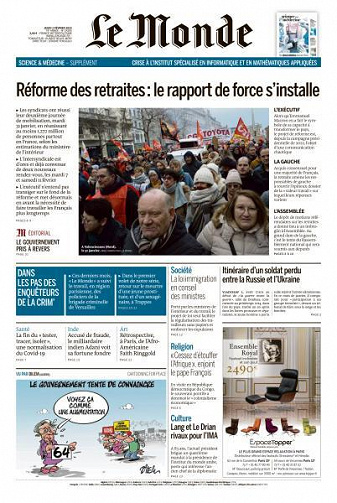 Le Monde du 02 Fevrier 2023