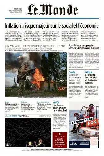 Le Monde du 07 Juillet 2022