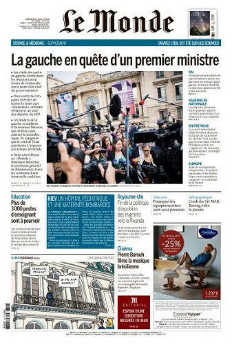 Le Monde du 10 Juillet FRENCH PDF 2024