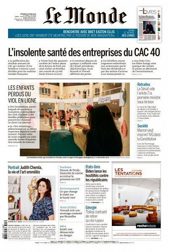 Le Monde du 10 Mars 2023