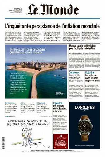 Le Monde du 13 Avril 2023