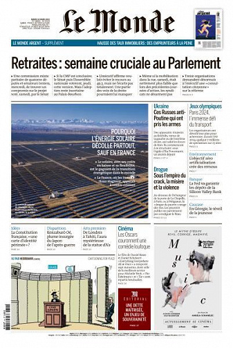 Le Monde du 14 Mars 2023