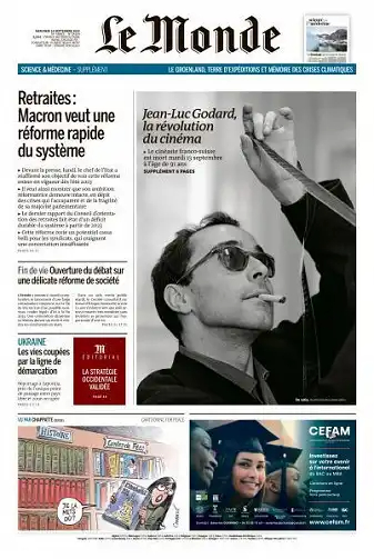 Le Monde du 14 Septembre 2022