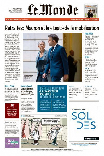 Le Monde du 19 Janvier 2023