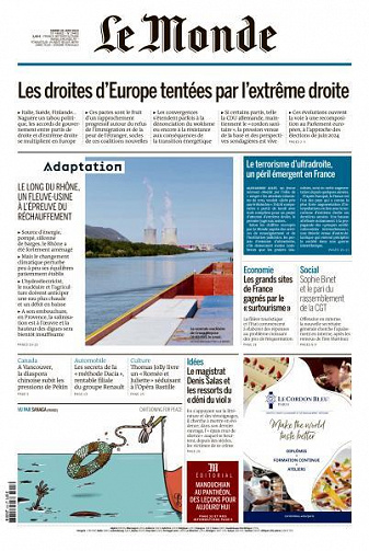 Le Monde du 20 Juin 2023