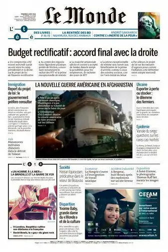 Le Monde du 5 Août 2022