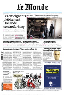 Le Monde du jeudi 23 février 2012