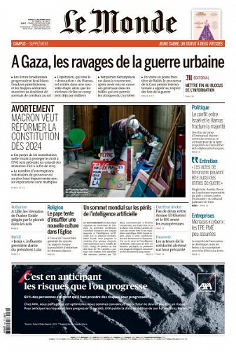 Le Monde du Mardi 31 Octobre 2023