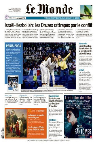 Le Monde du 27 Juin FRENCH PDF 2024 FRENCH PDF 2024