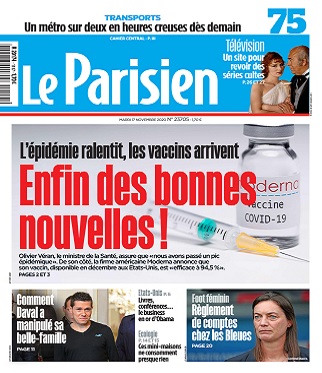 Le Parisien du 17 Novembre 2020