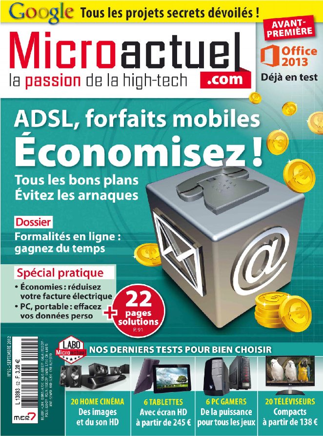 Micro Actuel Septembre 2012 N°92