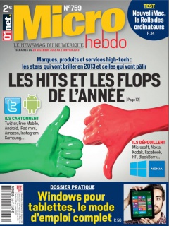 Micro Hebdo N°759 du 20 Décembre 2012 au 02 Janvier 2013